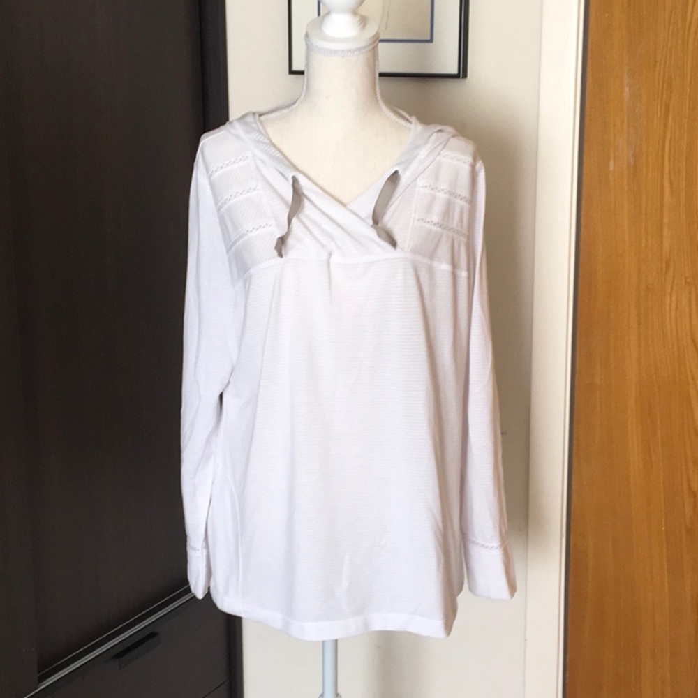 Royal Robbins hooded pullover top